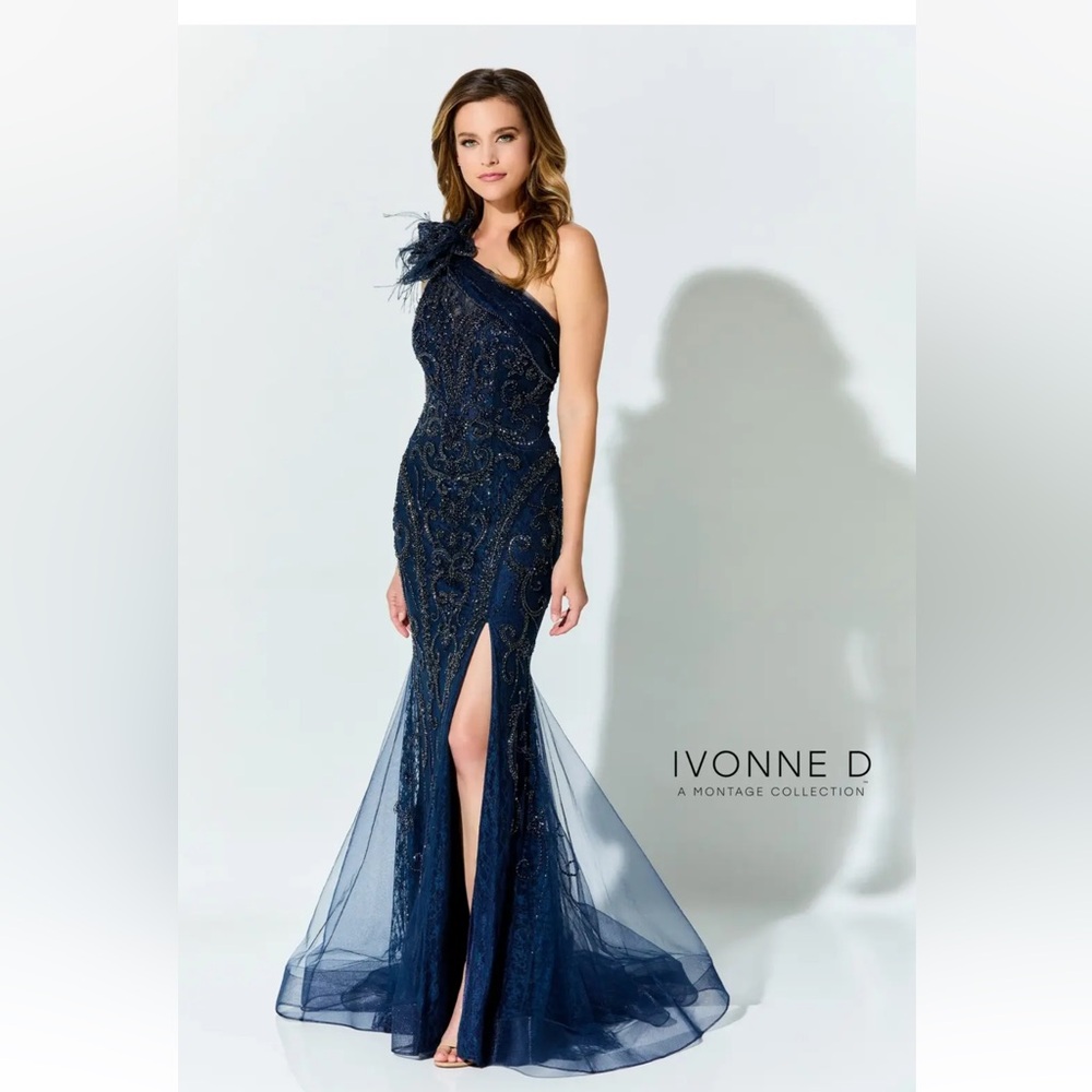 Ivonne D ID922 Navy Gown ~LOWEST PRICE ~ NEW, NEVER Worn